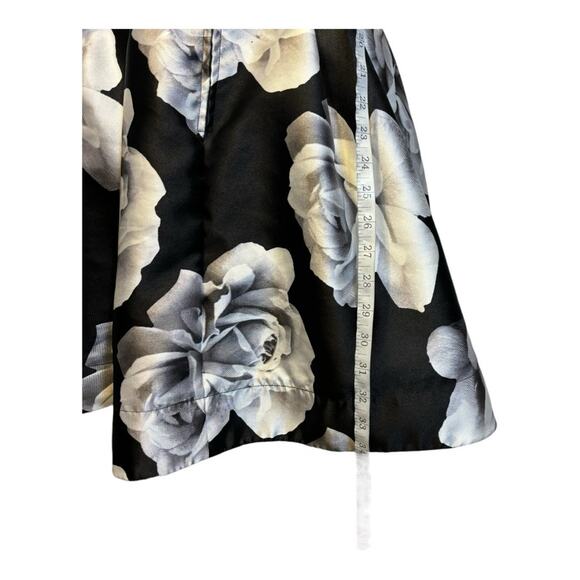 Speechless Black and White Fit and Flare Floral Cocktail Dress Size 9 DD0561 - Picture 3 of 10